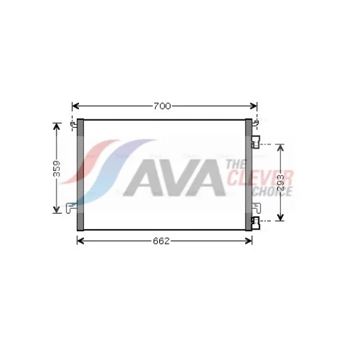 Kondenzátor klimatizácie AVA QUALITY COOLING OLA5334