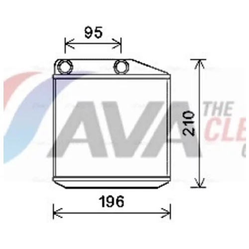 Výmenník tepla vnútorného kúrenia AVA QUALITY COOLING OLA6676
