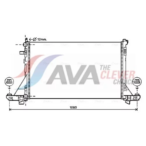 Chladič motora AVA QUALITY COOLING RT2561