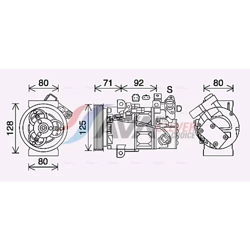 Kompresor klimatizácie AVA QUALITY COOLING RTK636