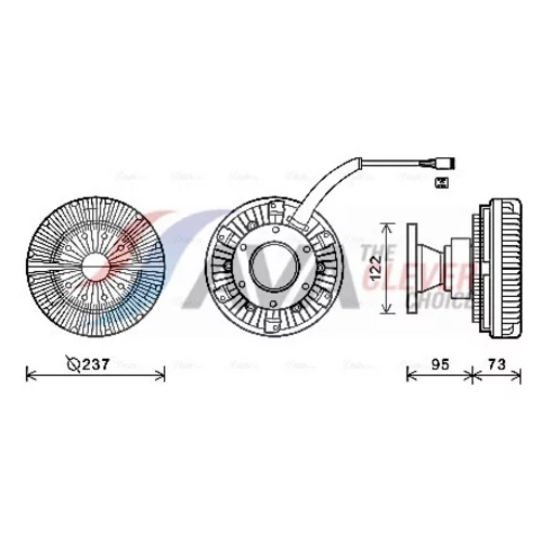 Spojka ventilátora chladenia SCC039 (AVA QUALITY COOLING) - obr. 4