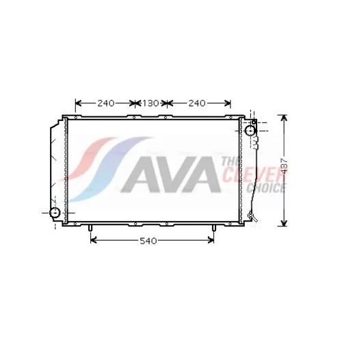 Chladič motora AVA QUALITY COOLING SU2043