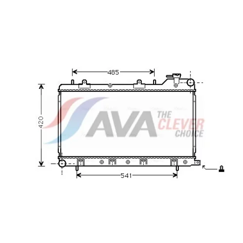 Chladič motora AVA QUALITY COOLING SU2045