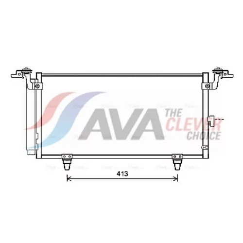 Kondenzátor klimatizácie AVA QUALITY COOLING SU5084D