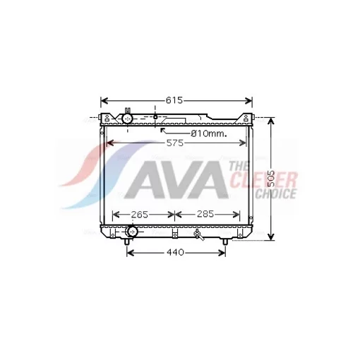 Chladič motora AVA QUALITY COOLING SZ2099