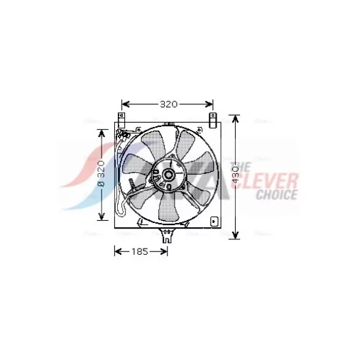 Ventilátor chladenia motora AVA QUALITY COOLING SZ7504