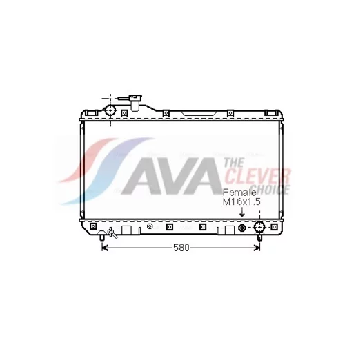 Chladič motora AVA QUALITY COOLING TO2219