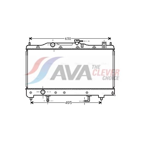 Chladič motora AVA QUALITY COOLING TO2238