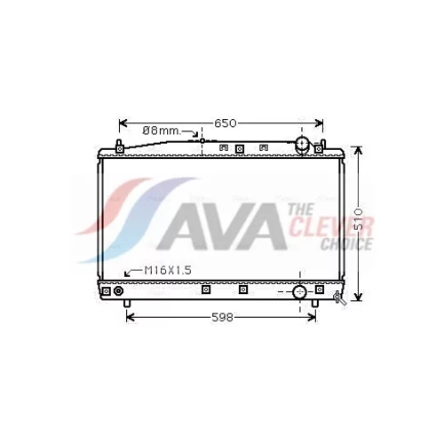 Chladič motora TO2366 (AVA QUALITY COOLING)