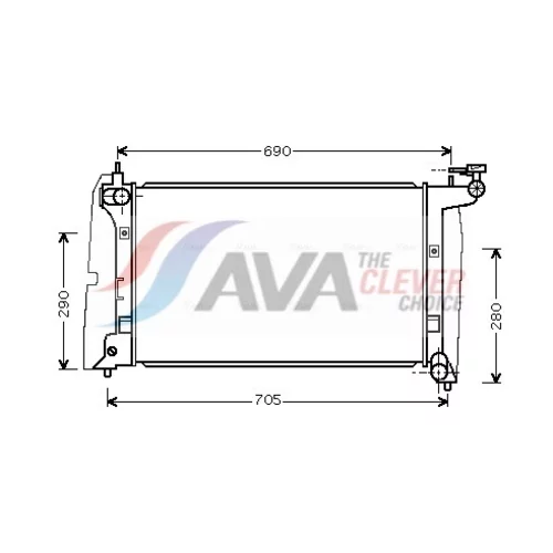 Chladič motora AVA QUALITY COOLING TOA2289