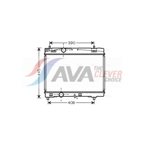 Chladič motora AVA QUALITY COOLING TOA2357