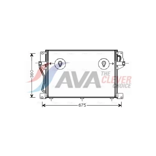 Kondenzátor klimatizácie AVA QUALITY COOLING VO5077