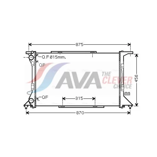 Chladič motora AI2306 (AVA QUALITY COOLING)