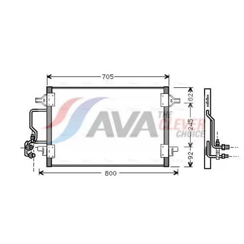 Kondenzátor klimatizácie AVA QUALITY COOLING AI5175