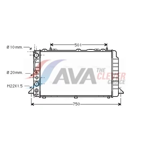 Chladič motora AVA QUALITY COOLING AIA2089
