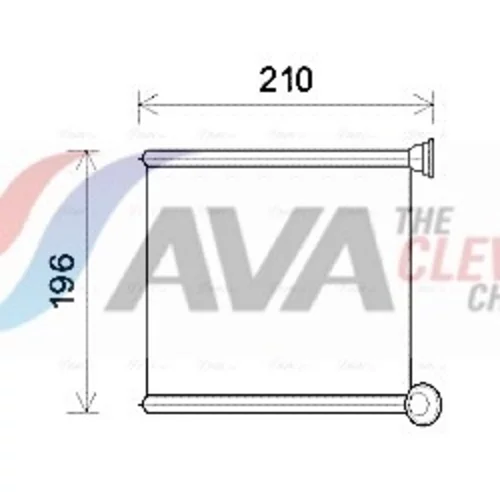 Výmenník tepla vnútorného kúrenia AVA QUALITY COOLING AIA6385
