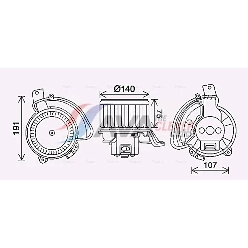 Vnútorný ventilátor AVA QUALITY COOLING AL8155