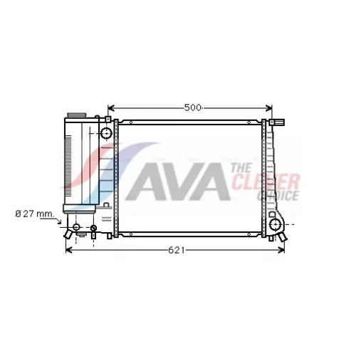 Chladič motora AVA QUALITY COOLING BW2135