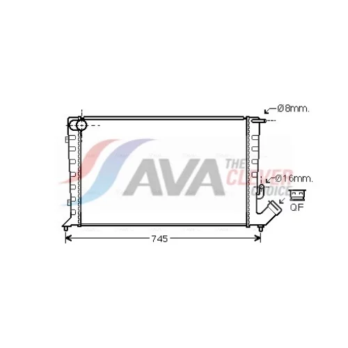 Chladič motora AVA QUALITY COOLING CN2211