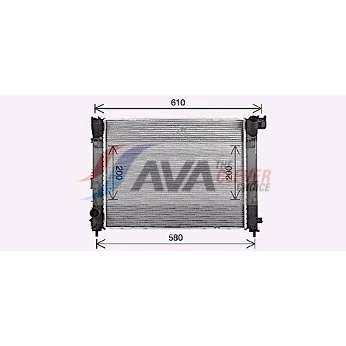 Chladič motora DN2481 (AVA QUALITY COOLING) - obr. 1