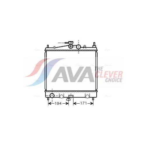 Chladič motora AVA QUALITY COOLING DNA2247