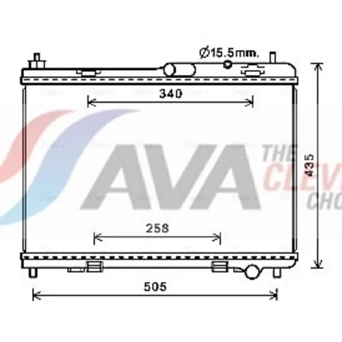 Chladič motora AVA QUALITY COOLING FD2605