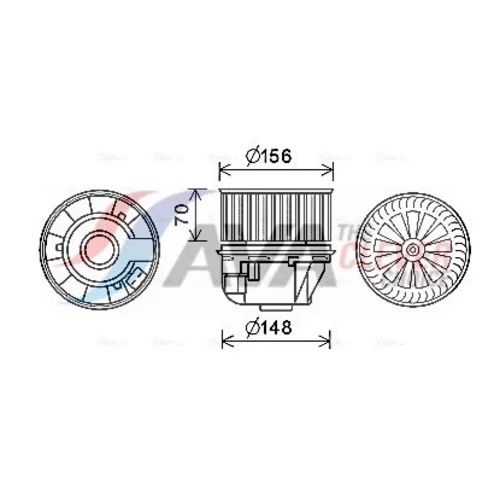 Vnútorný ventilátor AVA QUALITY COOLING FD8630