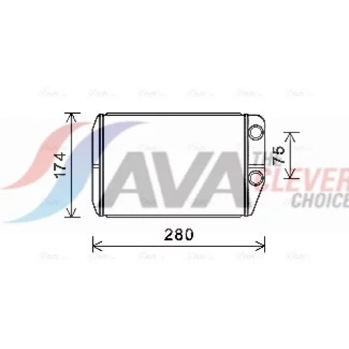 Výmenník tepla vnútorného kúrenia AVA QUALITY COOLING FT6410