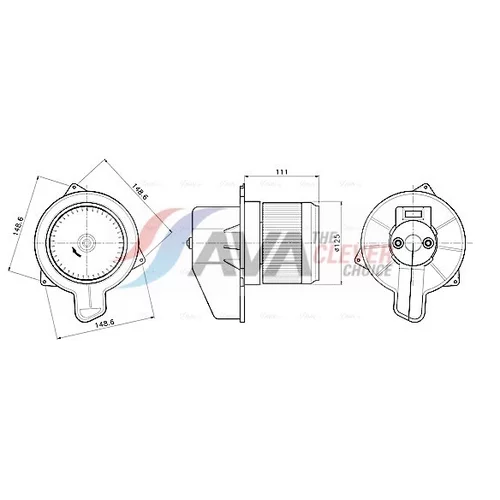 Vnútorný ventilátor AVA QUALITY COOLING FT8489