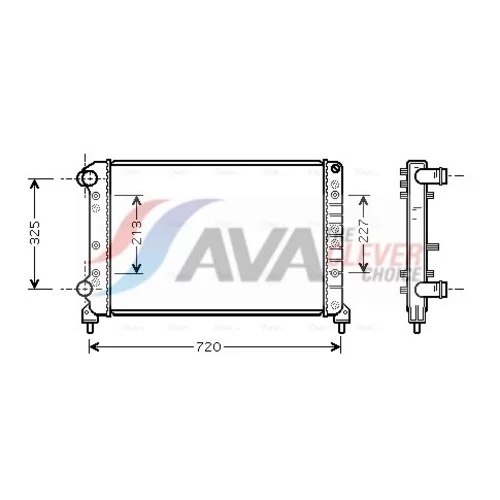 Chladič motora AVA QUALITY COOLING FTA2261