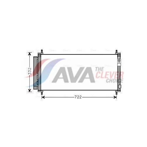 Kondenzátor klimatizácie AVA QUALITY COOLING HDA5264D
