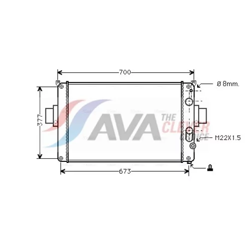 Chladič motora AVA QUALITY COOLING IV2022