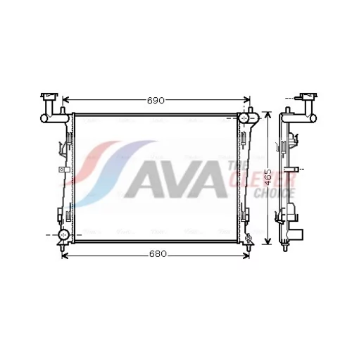 Chladič motora AVA QUALITY COOLING KA2097