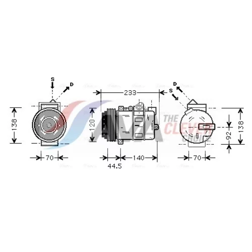 Kompresor klimatizácie AVA QUALITY COOLING MSAK277