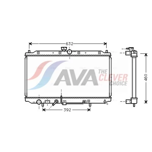 Chladič motora AVA QUALITY COOLING MT2112
