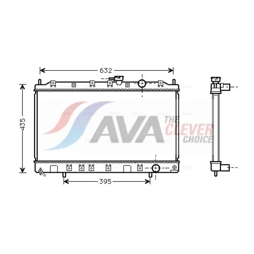 Chladič motora AVA QUALITY COOLING MT2130