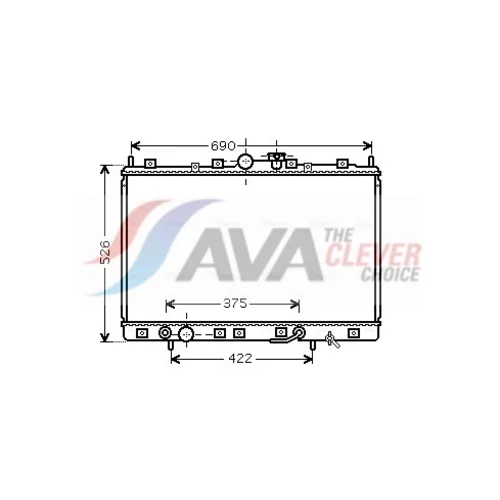 Chladič motora AVA QUALITY COOLING MT2190