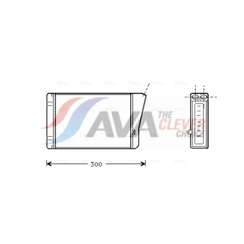 Výmenník tepla vnútorného kúrenia AVA QUALITY COOLING OL6196
