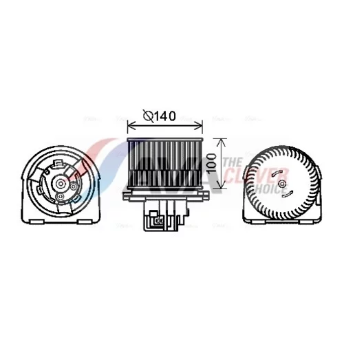Vnútorný ventilátor AVA QUALITY COOLING OL8617