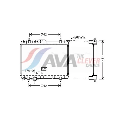 Chladič motora AVA QUALITY COOLING PEA2210