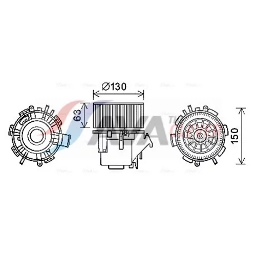 Vnútorný ventilátor AVA QUALITY COOLING RT8600