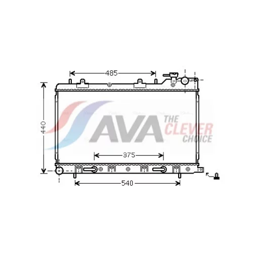 Chladič motora AVA QUALITY COOLING SU2098