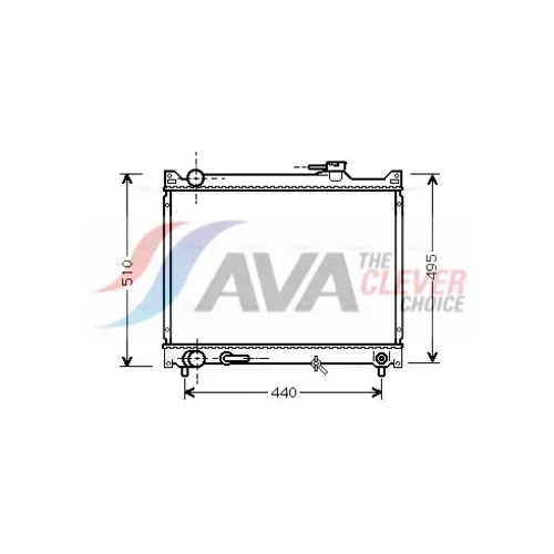 Chladič motora SZ2047 (AVA QUALITY COOLING)