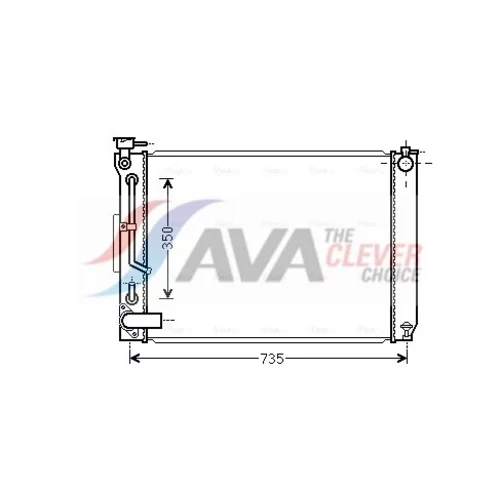 Chladič motora AVA QUALITY COOLING TO2648