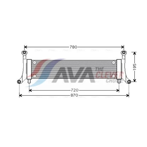 Chladič motora AVA QUALITY COOLING VN2278