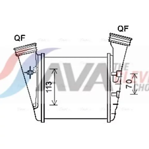 Chladič plniaceho vzduchu AVA QUALITY COOLING VN4372