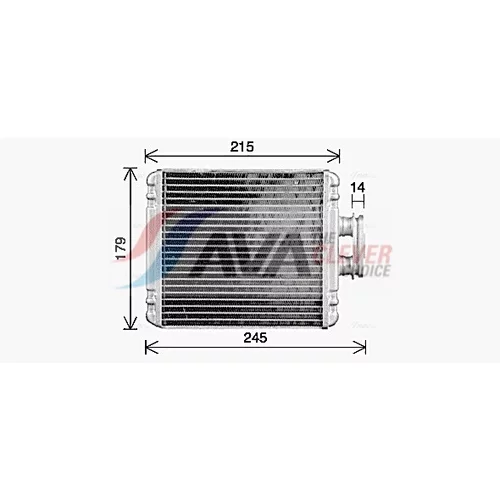 Výmenník tepla vnútorného kúrenia VN6434 (AVA QUALITY COOLING) - obr. 1