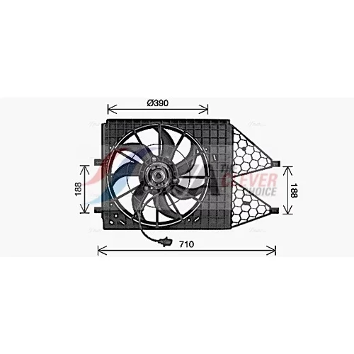 Ventilátor chladenia motora VN7545 (AVA QUALITY COOLING) - obr. 1