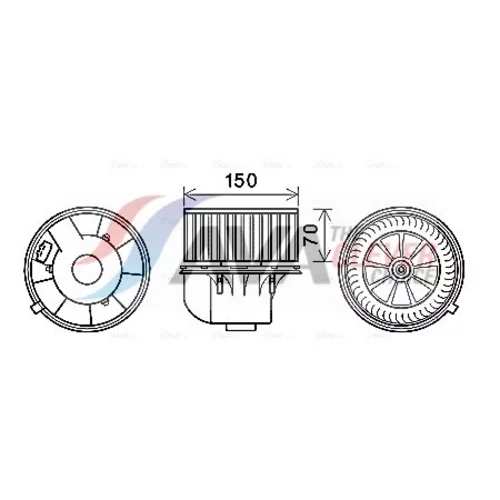 Vnútorný ventilátor AVA QUALITY COOLING VN8354