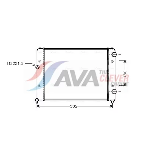 Chladič motora AVA QUALITY COOLING VNA2119
